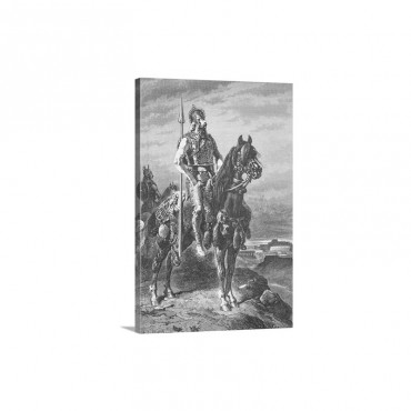 Gaelic Warrior On Horseback Wall Art - Canvas - Gallery Wrap