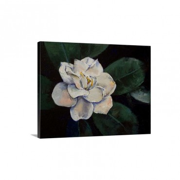 Gardenia Oil Painting Wall Art - Canvas - Gallery Wrap