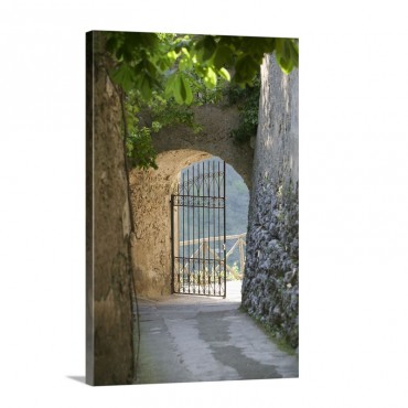 Gate Of A Villa Ravello Salerno Campania Italy Wall Art - Canvas - Gallery Wrap