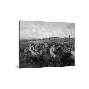 Gentlemen Race Before The Departure 1862 Wall Art - Canvas - Gallery Wrap