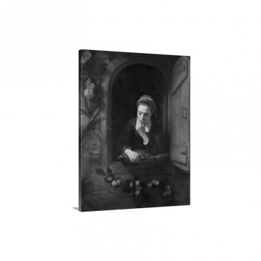 Girl At A Window Or The Daydreamer By Nicolaes Maes Wall Art - Canvas - Gallery Wrap