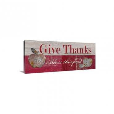 Give Thanks Wall Art - Canvas - Gallery Wrap