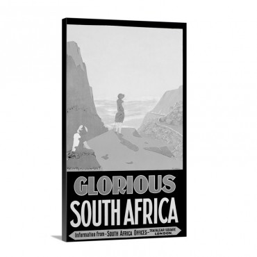 Glorious South Africa Vintage Poster By H C Lindsell Wall Art - Canvas - Gallery Wrap