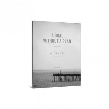Goal Without A Plan Wall Art - Canvas - Gallery Wrap