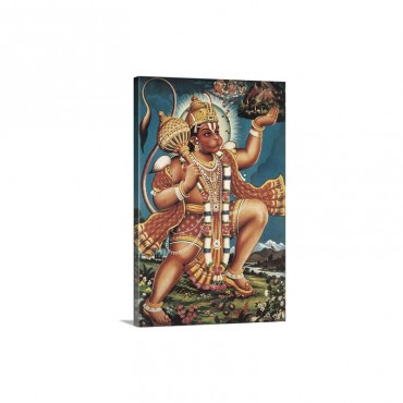 God Hanuman Wall Art - Canvas - Gallery Wrap