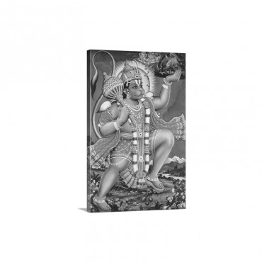 God Hanuman Wall Art - Canvas - Gallery Wrap