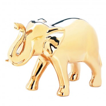 Golden Elephant Figure