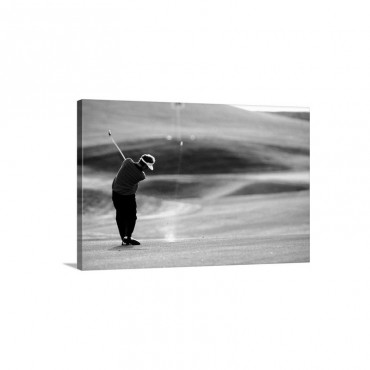 Golfer In Action Wall Art - Canvas - Gallery Wrap