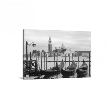 Gondola Station On Grand Canal St Mark Square Venice Veneto Wall Art - Canvas - Gallery Wrap