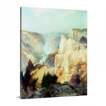 Grand Canyon Of The Yellowstone Park Wall Art - Canvas - Gallery Wrap