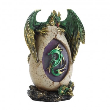 Green Dragon Egg Statue