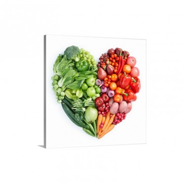 Green And Red Healthy Food Wall Art - Canvas - Gallery Wrap