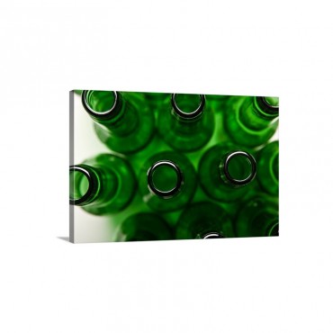 Green Bottles Wall Art - Canvas - Gallery Wrap