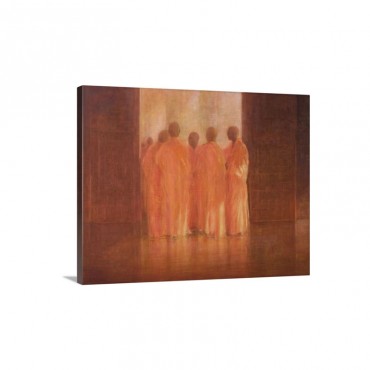 Group Of Monks Vietnam Wall Art - Canvas - Gallery Wrap