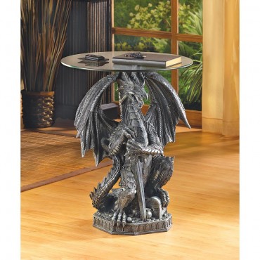 Guarding Dragon Accent Table