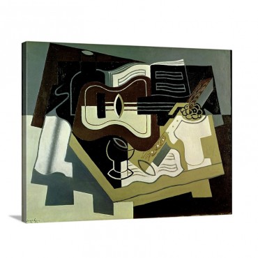 Guitar And Clarinet 1920 Wall Art - Canvas - Gallery Wrap