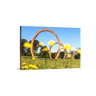 Gyre Large Scale Sculpture At The North Carolina Art Museum Wall Art - Canvas - Gallery Wrap