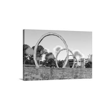 Gyre Large Scale Sculpture At The North Carolina Art Museum Wall Art - Canvas - Gallery Wrap
