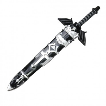 Defender 11 in. Black Hero Dagger With Sheath Sharp Blade