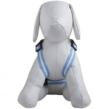 Mesh Pet Harness With Pouch - Blue