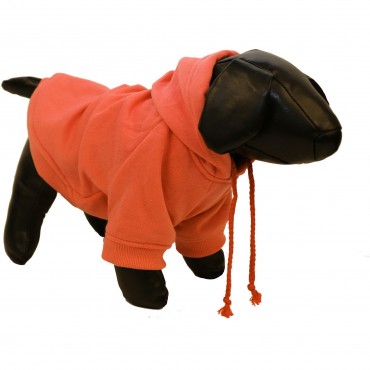 Fashion Plush Cotton Pet Hoodie Hooded Sweater - Orange