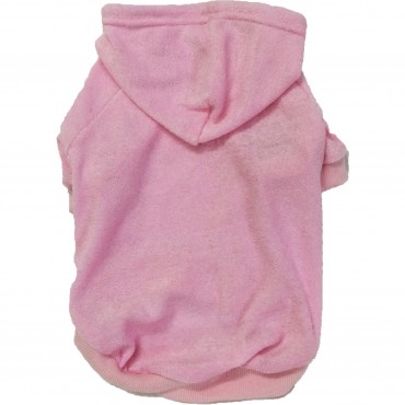 French Terry Pet Hoodie Hooded Sweater - Pink