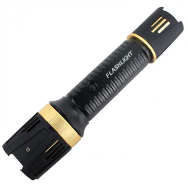 Defender-Xtreme Black Multi function 230 Lumens Flashlight Self Defense Stun Gun