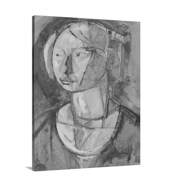 Head Of A Girl By Gino Rossi 1920 Venice Italy Wall Art - Canvas - Gallery Wrap