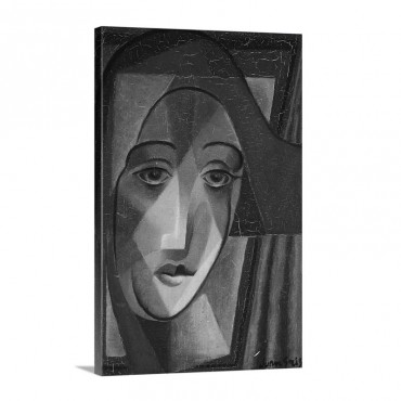 Head Of A Harlequin Tete D'Arlequin 1924 Wall Art - Canvas - Gallery Wrap