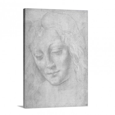 Head Of A Woman Wall Art - Canvas - Gallery Wrap