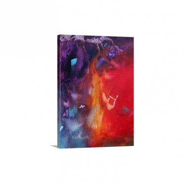 Heat In Motion 1  Colorful Abstract Painting Wall Art - Canvas - Gallery Wrap