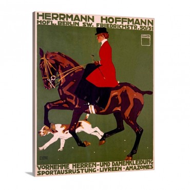 Herrmann Hoffmann Vintage Poster By Ludwif Hohlwein Wall Art - Canvas - Gallery Wrap