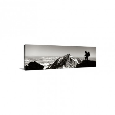 Hiker Grand Teton National Park WY Wall Art - Canvas - Gallery Wrap