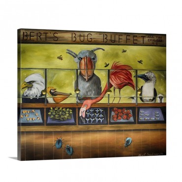 Iberts Bug Buffet Wall Art - Canvas - Gallery Wrap