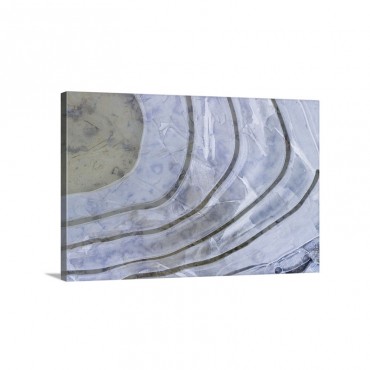 Ice Patterns On Puddle Bavaria Germany Wall Art - Canvas - Gallery Wrap