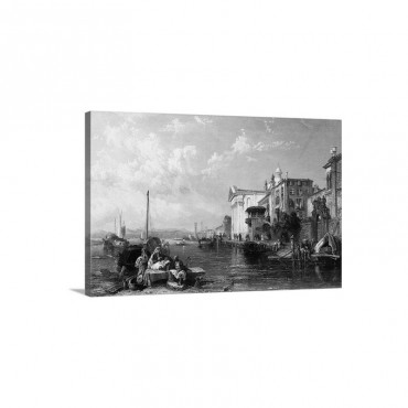 Illustration Of Venice Wall Art - Canvas - Gallery Wrap