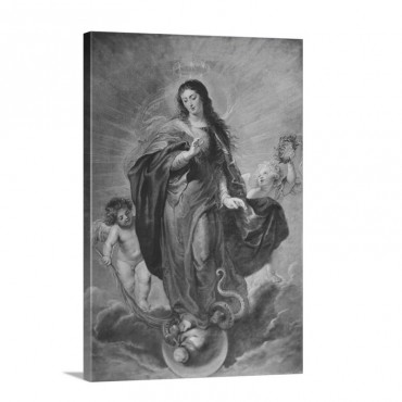 Immaculate Conception 1628 29 By Peter Paul Rubens Prado Museum Madrid Wall Art - Canvas - Gallery Wrap