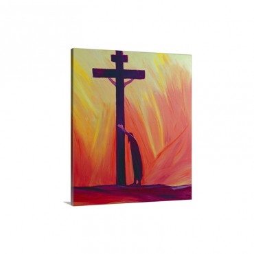 In Our Sufferings We Can Lean On The Cross By Trusting In Christ's love 1993 Wall Art - Canvas - Gallery Wrap