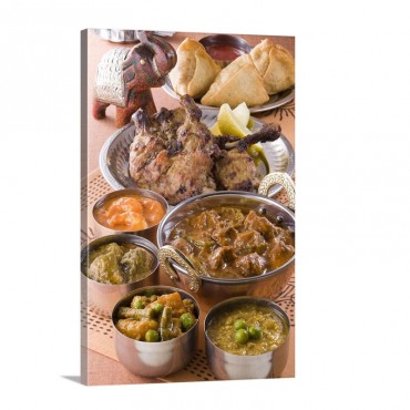Indian Cuisine Wall Art - Canvas - Gallery Wrap
