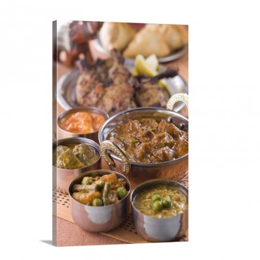Indian Cuisine Wall Art - Canvas - Gallery Wrap