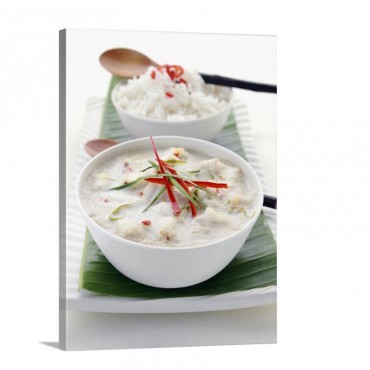 Individual Portion Of Fish Amok Cambodian Cuisine Wall Art - Canvas - Gallery Wrap
