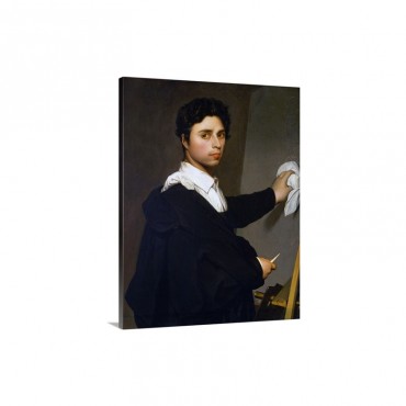 Ingres As A Young Man By Gustave Hequet Wall Art - Canvas - Gallery Wrap