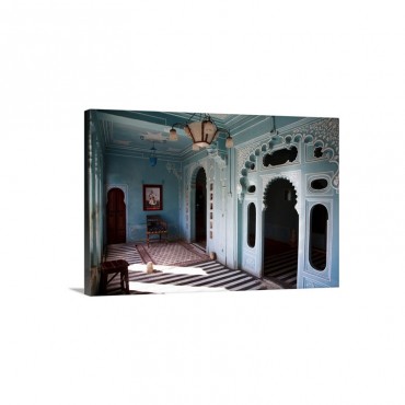 Interior Of Bheem Vilas At City Palace Wall Art - Canvas - Gallery Wrap