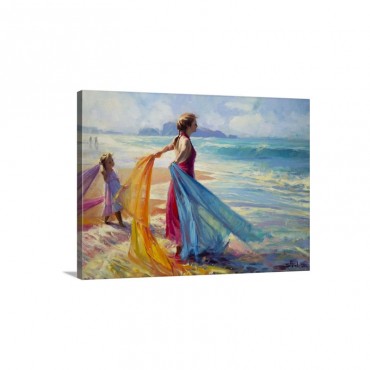 Into The Surf Wall Art - Canvas - Gallery Wrap