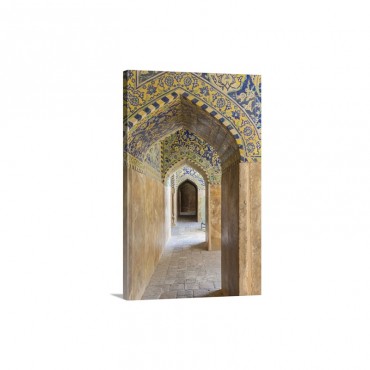 Iran Central Iran Esfahan Naqsh E Jahan Imam Square  Royal Mosque  Interior Mosaic Wall Art - Canvas - Gallery Wrap