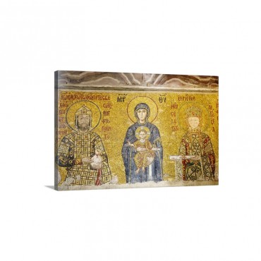 Istanbul Turkey Hagia Sophia Mosaic Wall Art - Canvas - Gallery Wrap