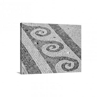 Italy Campania Pompeii Mosaic Floor Patterns In The House Of The Faun Wall Art - Canvas - Gallery Wrap