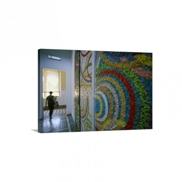 Italy Friuli Spilimbergo Pordenone District School Of Mosaic Wall Art - Canvas - Gallery Wrap