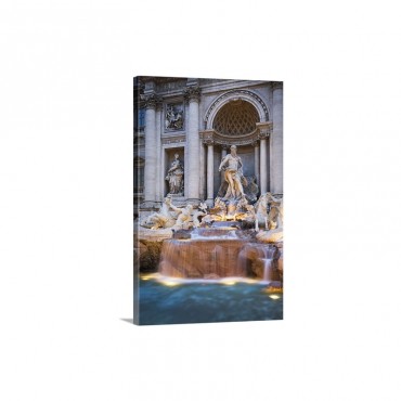 Italy Latium Mediterranean Area Rome Trevi Fountain Wall Art - Canvas - Gallery Wrap