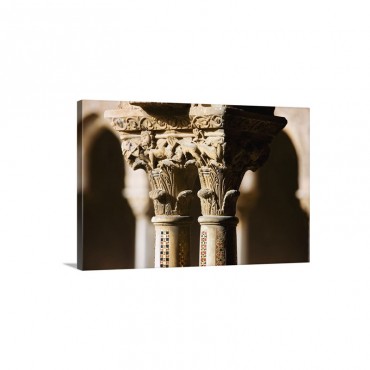 Italy Sicily Monreale Palermo District Cloister Of The Benedectine Convent Wall Art - Canvas - Gallery Wrap
